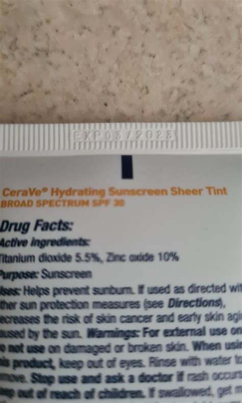 Cerave Hydrating Mineral Sunscreen Spf Sheer Tint Beauty Personal