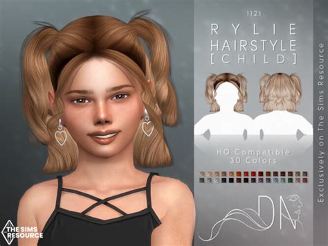 Rylie Hairstyle Child By Darknightt At Tsr Sims 4 Updates