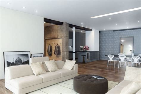 White Modern Studio Apartment 3d Model