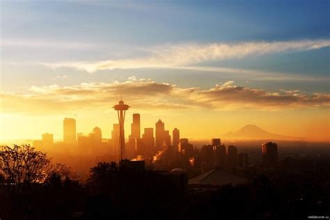 Seattle Skyline Space Needle Hd Wallpapers Desktop And Mobile