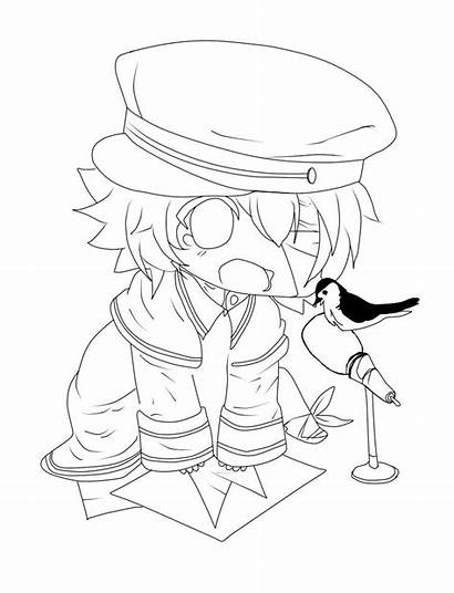Vocaloid Coloring Oliver Line Pages Rin Lineart