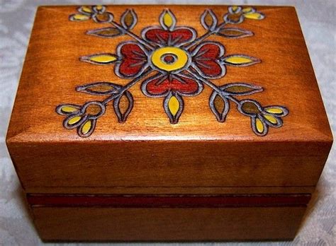 Vintage Floral Handcrafted European Rose Carved Trinket Wooden Etsy