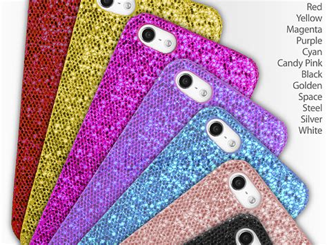 Iphone 5 5s Se Glitter Plactic Hard Case
