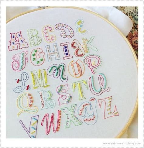 Epic Alphabet In Beads Sublime Stitching Textile Art Embroidery Diy