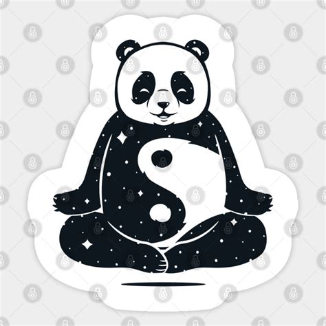 Yin Yang Panda Yin Yang Sticker Teepublic