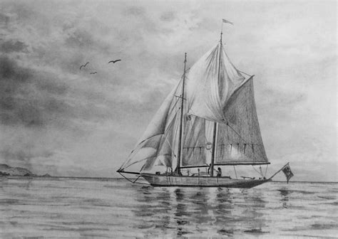 How To Draw A Sailing Boat — Online Art Lessons