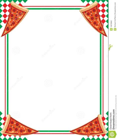 Pizza Clipart Border Pizza Border Transparent Free For Download On