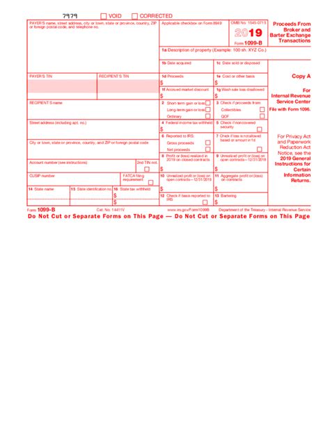 2019 Form Irs 1099 B Fill Online Printable Fillable Blank Pdffiller