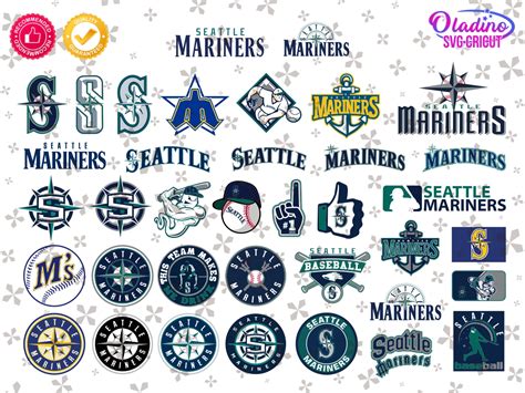 Seattle Mariners Clip Art Logo Image Seattle Mariners Svg Png Dxf