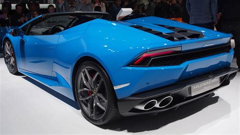 2016 Lamborghini Huracan Lp 610 4 Spyder Blue Exterior Walkaround