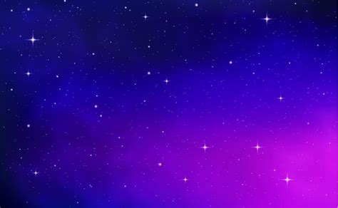 Fundo Azul Estrelado Céu Noturno Estrelado Espaço Roxo Realista Luz De