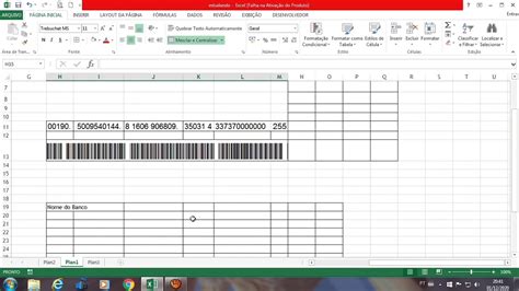 COMO APRENDER CRIAR CÓDIGO DE BARRAS NO EXCEL YouTube