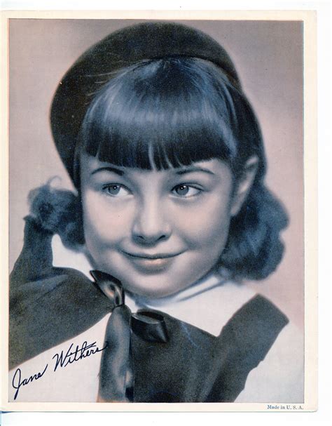 Jane Withers 8x10 Bandw Promo Still Photograph Dta Collectibles