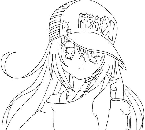 Anime Girl Coloring Pages Educative Printable