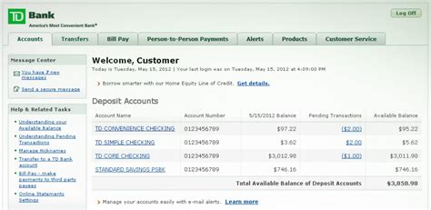 Td Bank Online Account