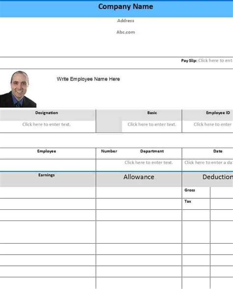 10 Payslip Formats Word And Excel Free Sample Templates