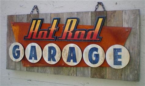 Hot Rod Garage Sign By Retroroadvintagesign On Etsy 14995 Hand