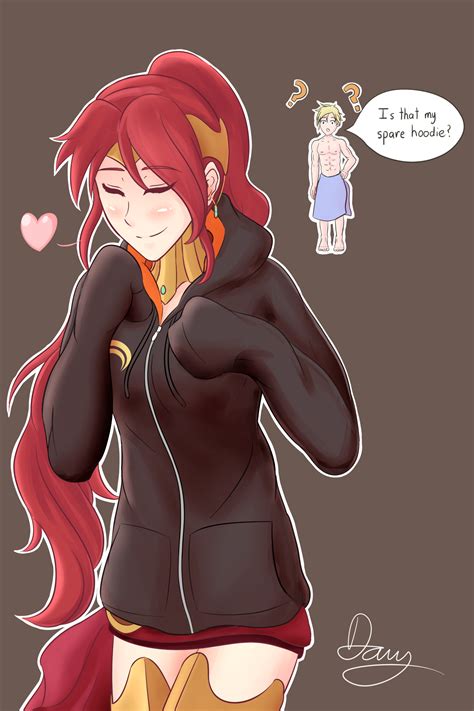 A Picture Of Pyrrha Wearing Jaunes Clothes That S Cute Instead Of