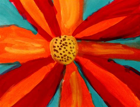 I have always done this project with my second graders and i have had much success with it. Creating Art: 2nd Grade Georgia O'Keefe Inspired Flowers