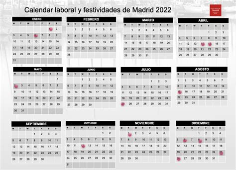 Calendario Laboral Madrid 2022 Ferias Y Fiestas De Madrid
