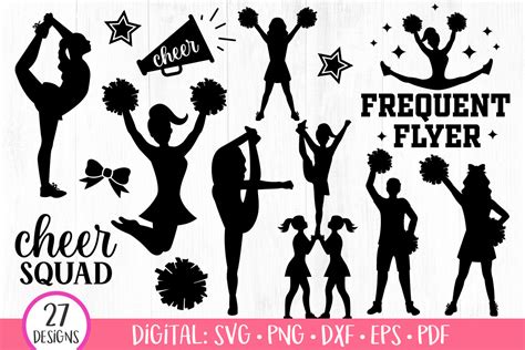 Cheer SVG Bundle Cheerleader SVG Graphic By Twingenuity Graphics Creative Fabrica