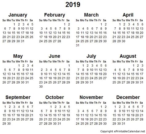2019 Kalender Png Kostenloser Download Png Mart