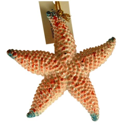 Tropical Sea Star Starfish Ocean Animal Christmas Ornament 4 Inches 08