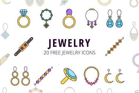 Jewelry Vector Icon Set Free Download Creativetacos