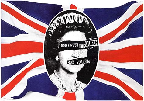 70s Vintage Punk Rock Music Poster The Sex Pistols God Save The Queen