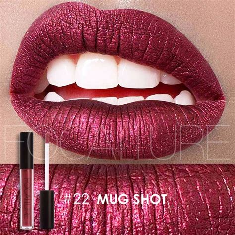 Metallic Pearlescent Non Fading Lip Color Matte Face Long Lasting Liquid Lipstick Gold Lipstick