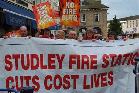 Bbc Warwickshire Fire Cuts Protesters Views On Meeting