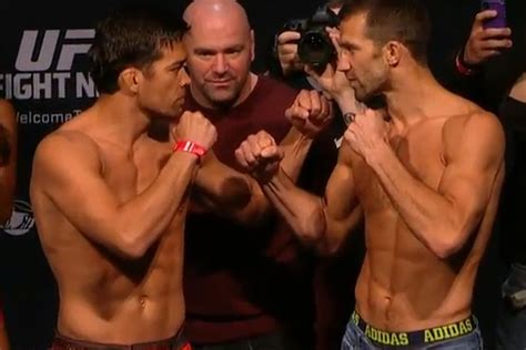 Lyoto Machida Vs Luke Rockhold Staredown Pic Video From UFC On FOX 15