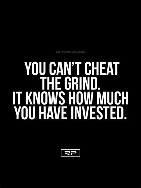 You Cant Cheat The Grind 18x24 Poster Randall Pich