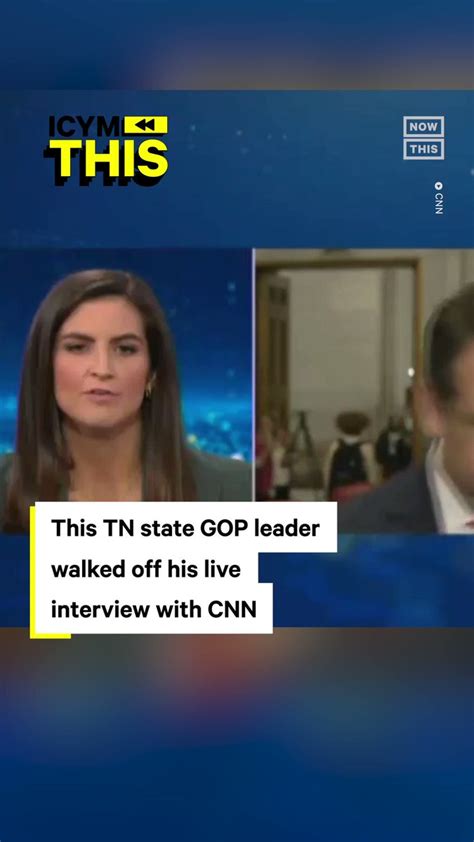 NowThis On Twitter A Tennessee GOP State Representative Walked Off Of A Live CNN Interview