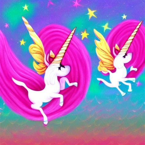 Pink Fluffy Unicorns Dancing On Rainbows Images Ai Diffusion