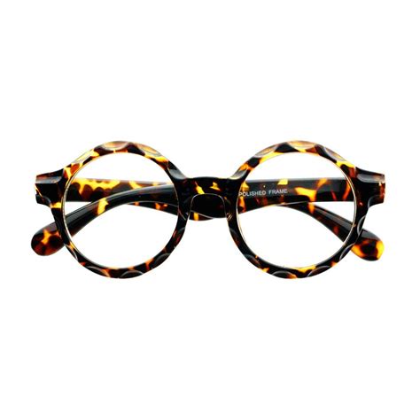 Unique Retro Style Large Clear Lens Circle Round Eyeglasses R2820 Freyrs Beautifully