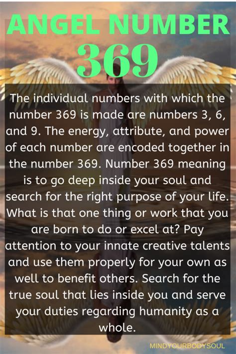 369 Angel Number Meaning And Symbolism Mind Your Body Soul Spiritual