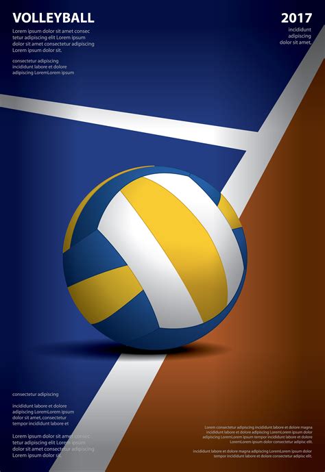 Volleyball Tournament Poster Template Design Vector Illustration 568960