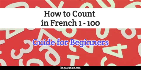 French Numbers From 1 100 With Audio Easy Guide
