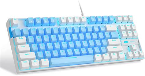 75 Mechanical Gaming Keyboard With Blue Switch Magegee Led Blue