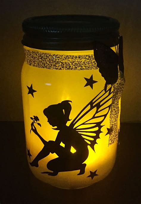 Fairy Jar Fairy Light Mason Jar Fairy Night Light Fairy Led