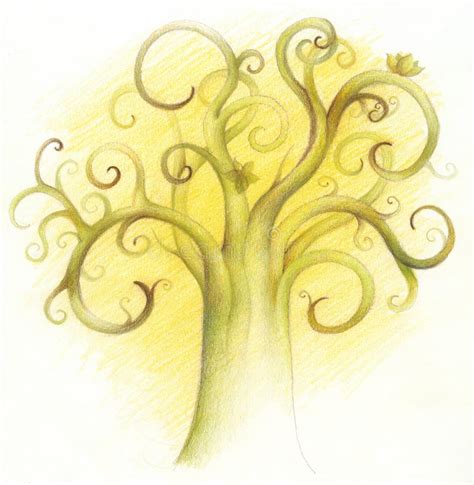 Magical Tree Stock Illustration Illustration Of Yellow 3446740