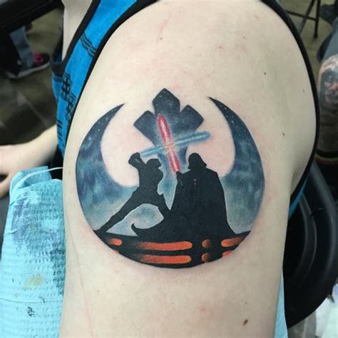my star wars tattoo done by jd brosius from rapture tattoo emporium at the baltimore tattoo