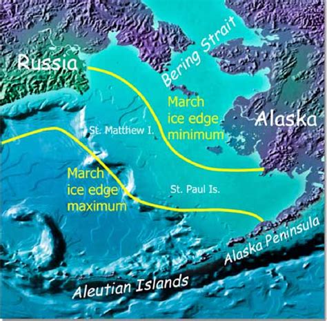 32 Map Of Eastern Bering Sea Showing Bathymetry And Approximate