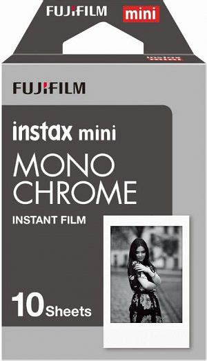 Fuji Instax Mini Instant Film Monochrome 10 Exposures