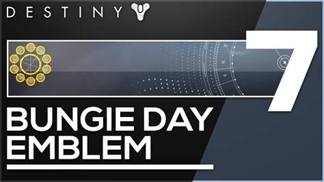 Destiny Bungie Day Emblem Youtube