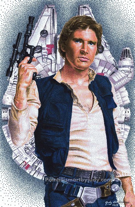 Han Solo Art Print By Pointillismartbyjudy On Etsy Third Marriage