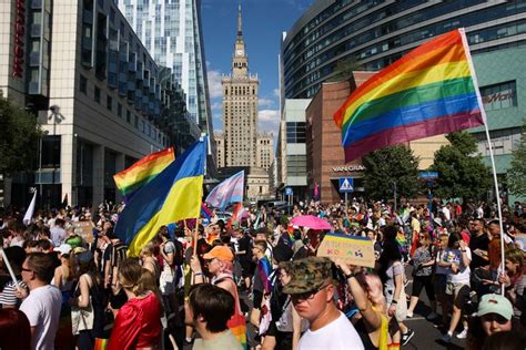 kyiv pride parade becomes a peace march in warsaw huffpost latest news