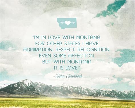In Love With Montana Quote Wall Art