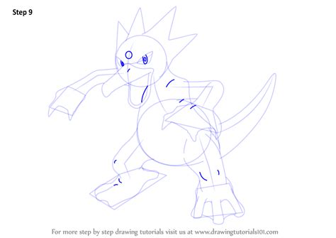 Step By Step How To Draw Golduck From Pokemon